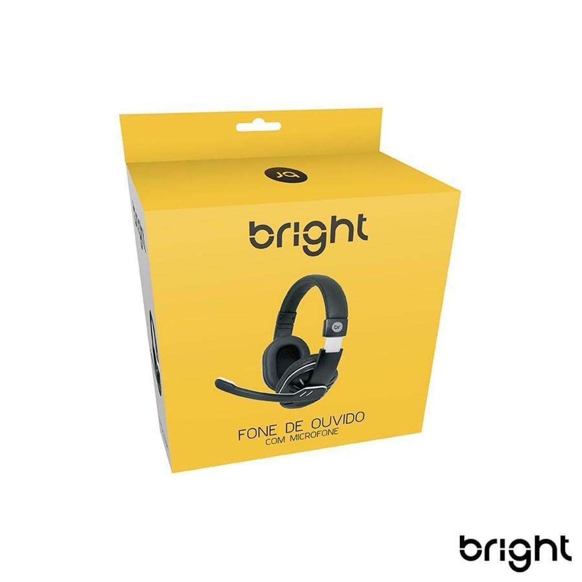 Fone de ouvido headset home preto e prata 181 bright Clearance