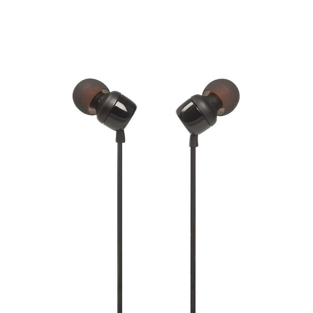 Fone de Ouvido Intra-auricular JBL Tune 110, com Fio, com Microfone, Preto - JBLT110BLKE