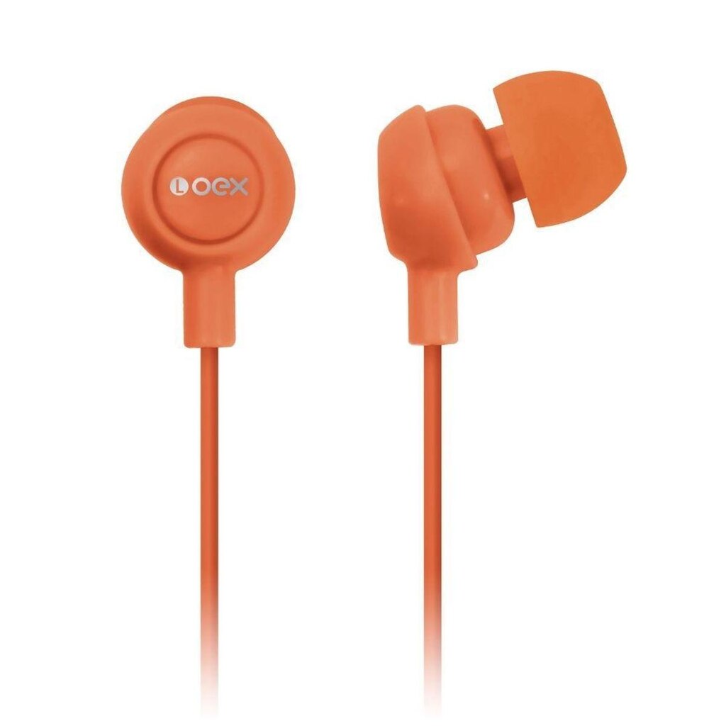 FONE DE OUVIDO INTRA AURICULAR OEX FN100 LARANJA