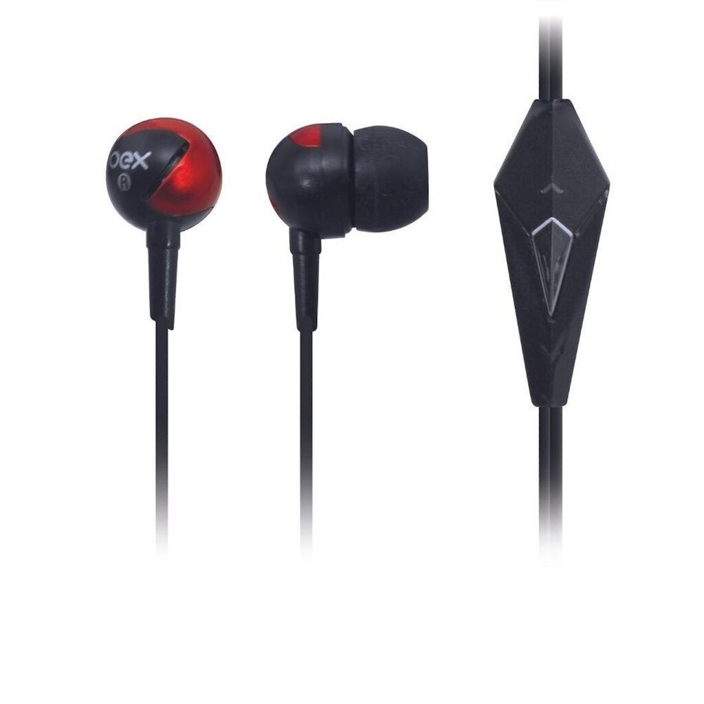 FONE DE OUVIDO INTRA AURICULAR OEX FN201 PRETO