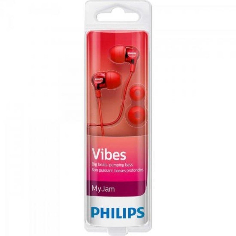 Fone de Ouvido Intra-Auricular PHILIPS SHE3700RD/00 - Vermelho | Netshoes