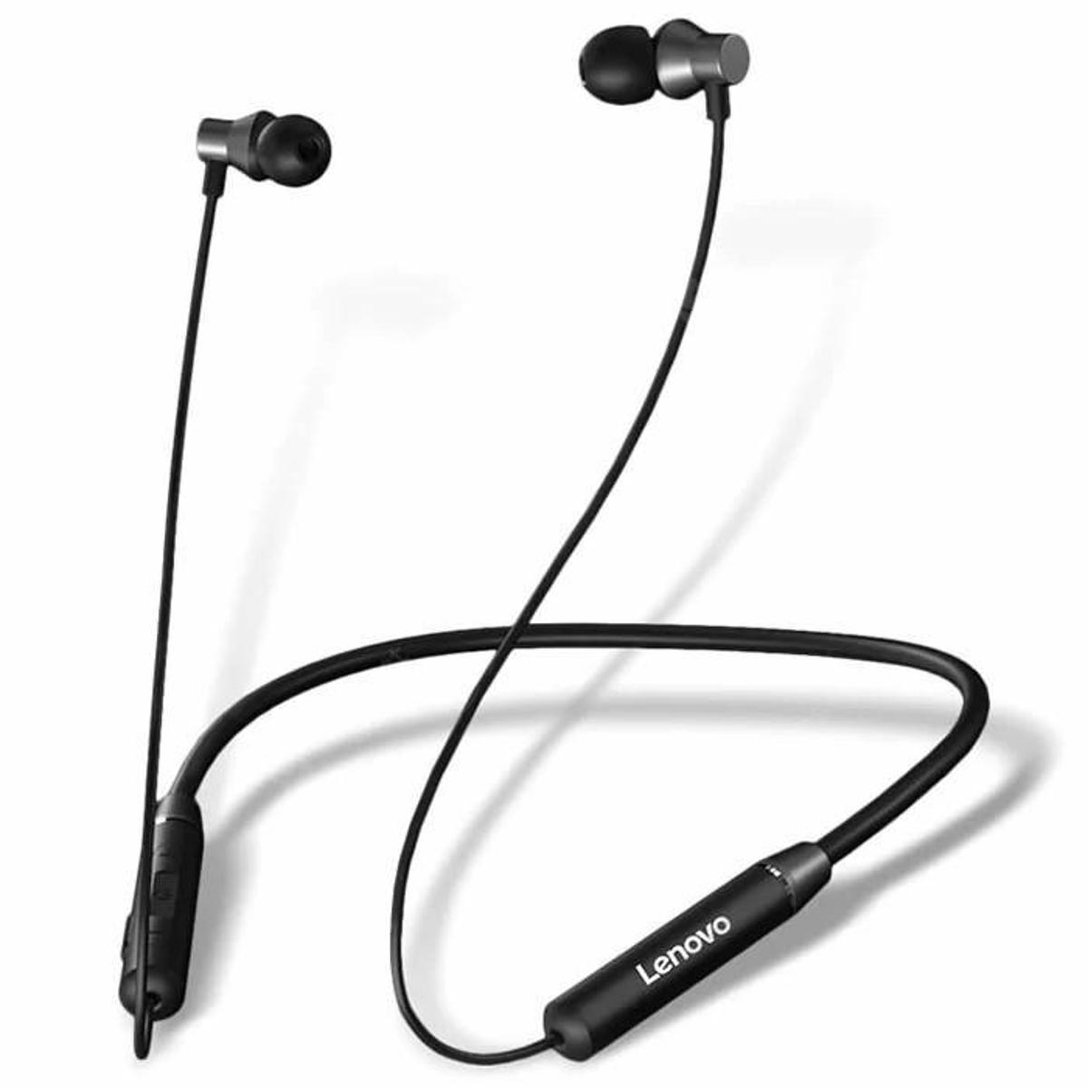 Fone de Ouvido Neckband Lenovo He05 Sem Fio Bluetooth Ipx5 à Prova