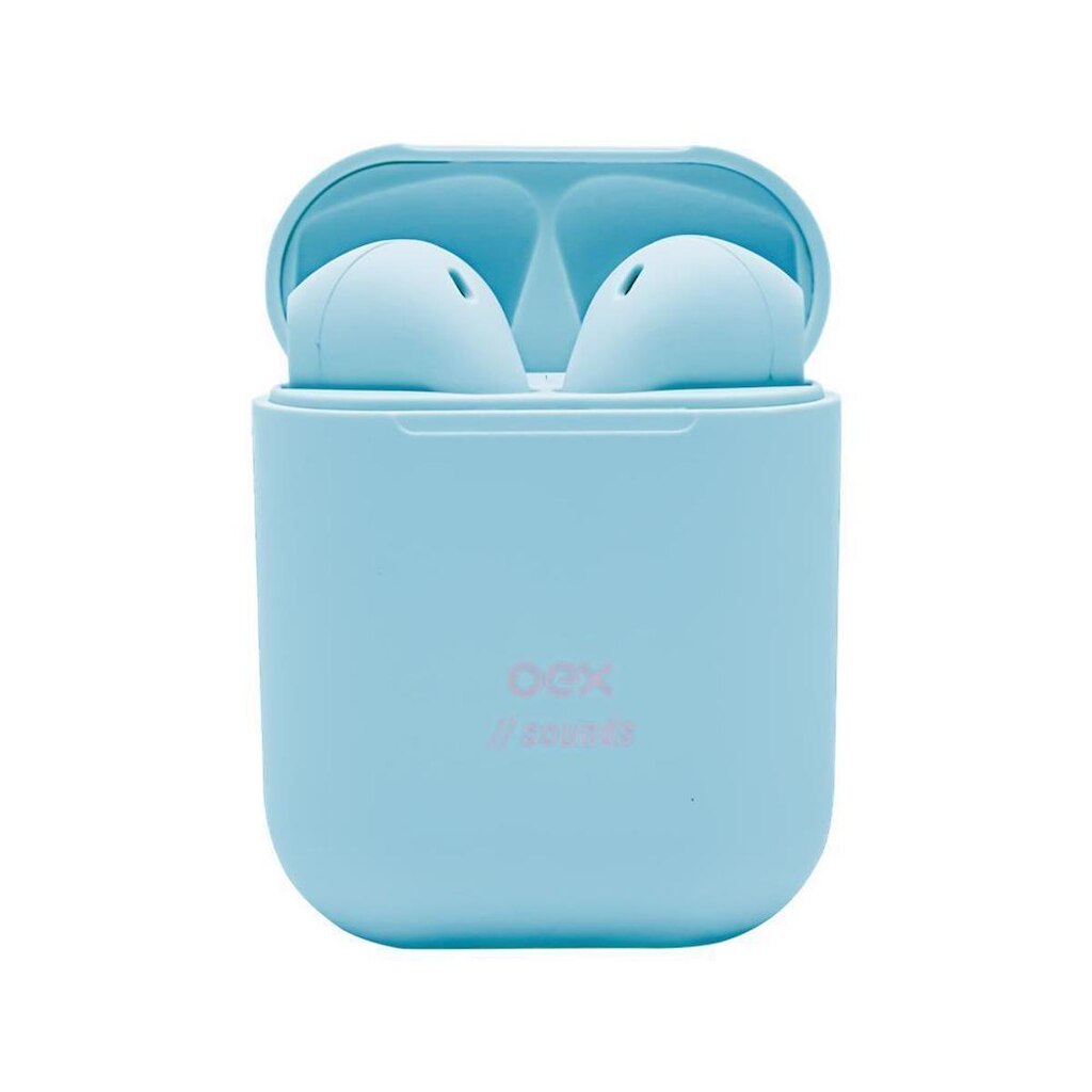 Fone de Ouvido Par Sem Fio Duplo Wireless OEX TWS11 Azul