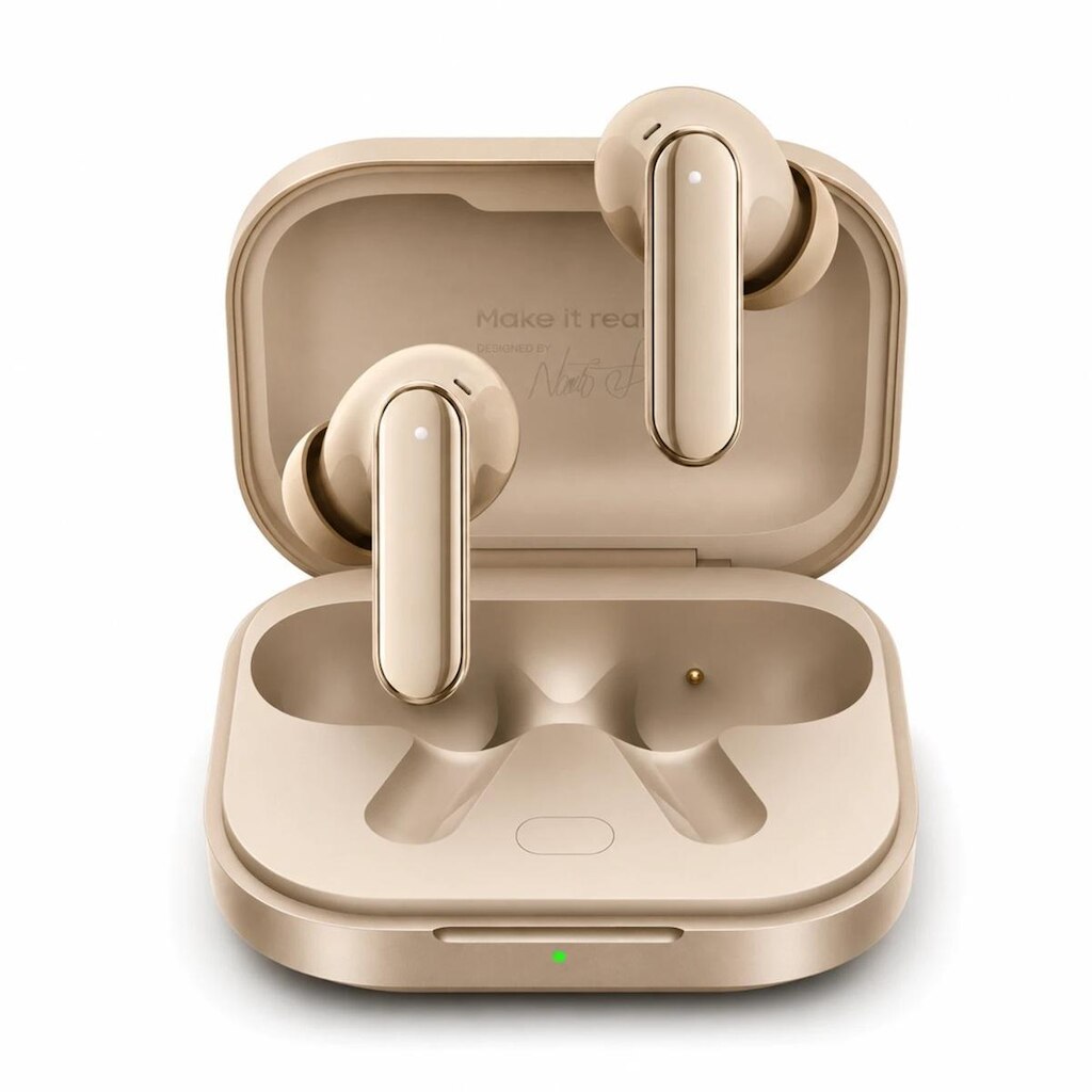 Fone de Ouvido Realme Buds Air 8, tradução NEXT AI, ANC, 55db, conexão tripla, IP55, Wireless, Gold