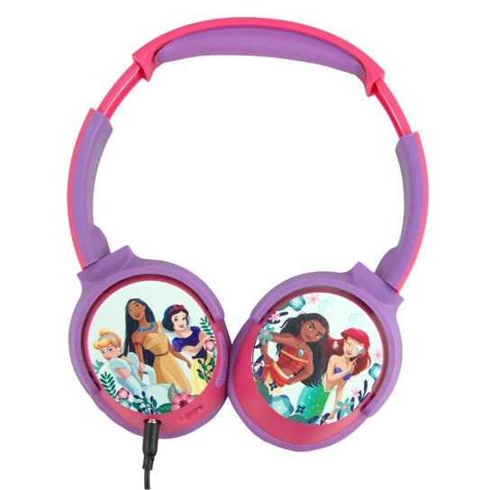Fone de Ouvido Sem Fio Bluetooth Microfone Infantil Disney Princesas Ajustável