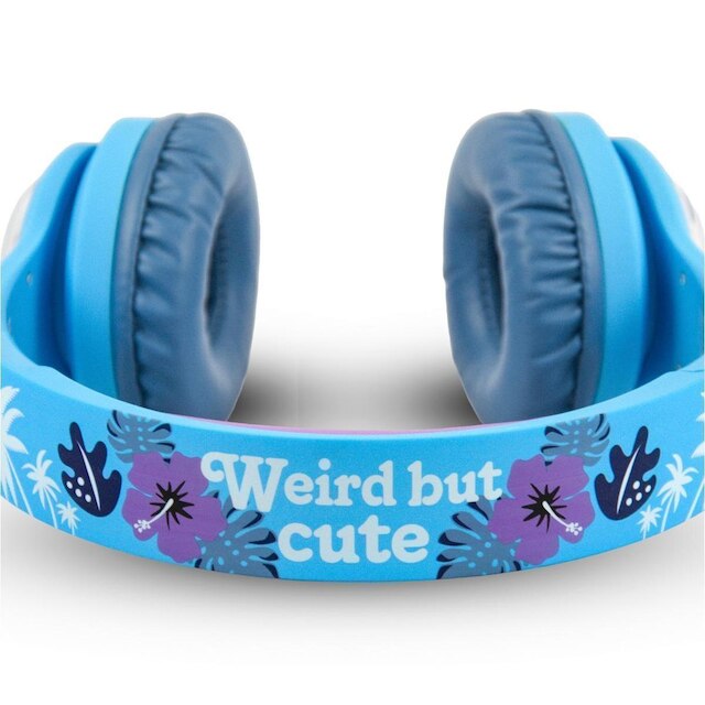 Fone de Ouvido Sem Fio Microfone Infantil Disney Stitch Rgb Bluetooth