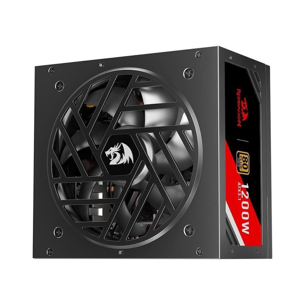 Fonte Gamer Redragon RGMS, 1200W Master, 80 Plus, Gold, Preto Gc-ms05