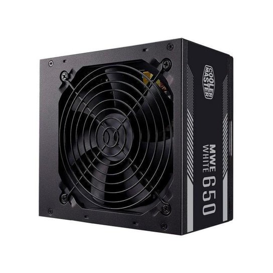 Fonte para PC 650W ATX Cooler Master - Preto Menor preço em Fonte para PC 650W ATX Cooler Master - Preto