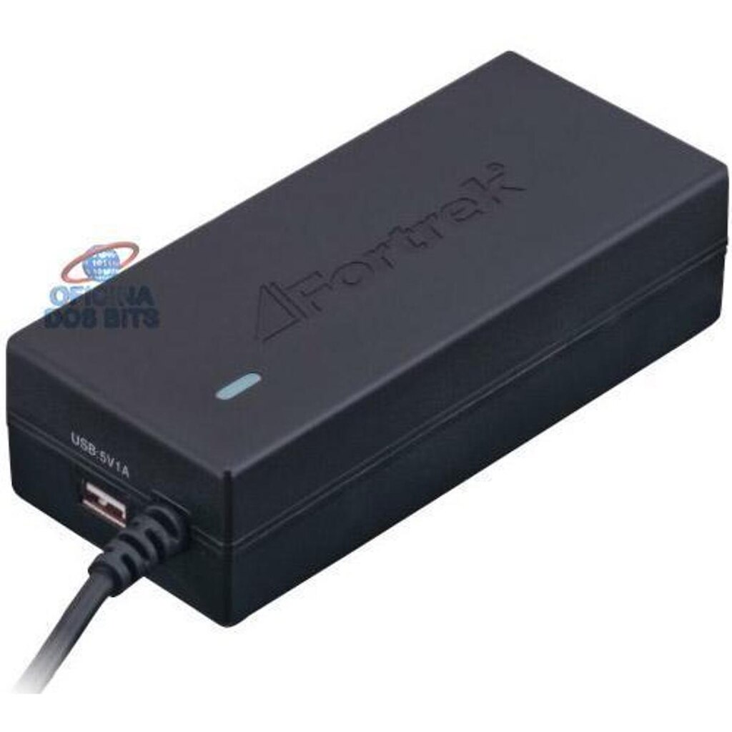 Fonte Universal para Notebook 90W Fortrek UNP290 - 19,5V - Com Porta USB