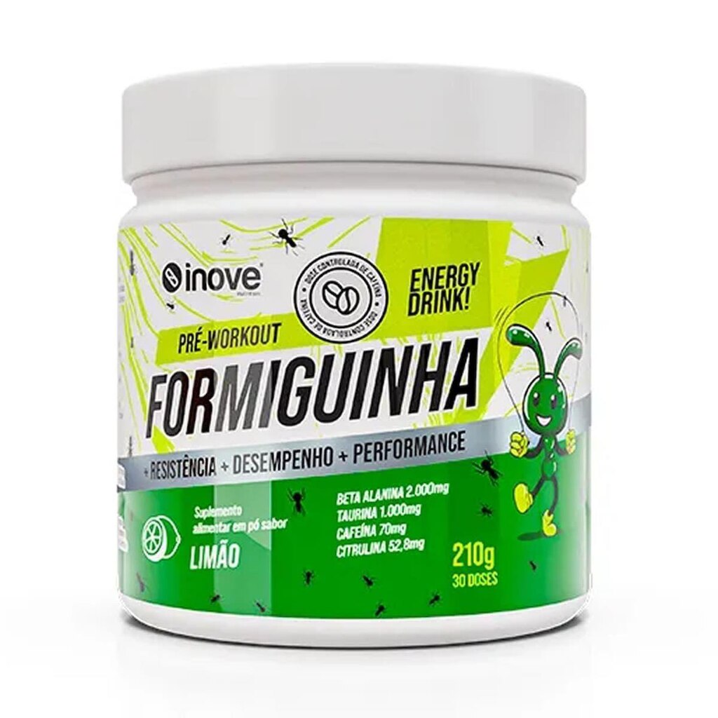 Formiguinha Pré-Treino - 210g Limão - Inove Nutrition
