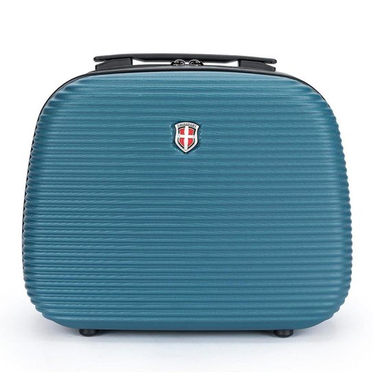 Frasqueira/ Mala de Mão De Viagem Swissport ABS Tam 14" - Azul Menor preço em Frasqueira/ Mala de Mão De Viagem Swissport ABS Tam 14" - Azul