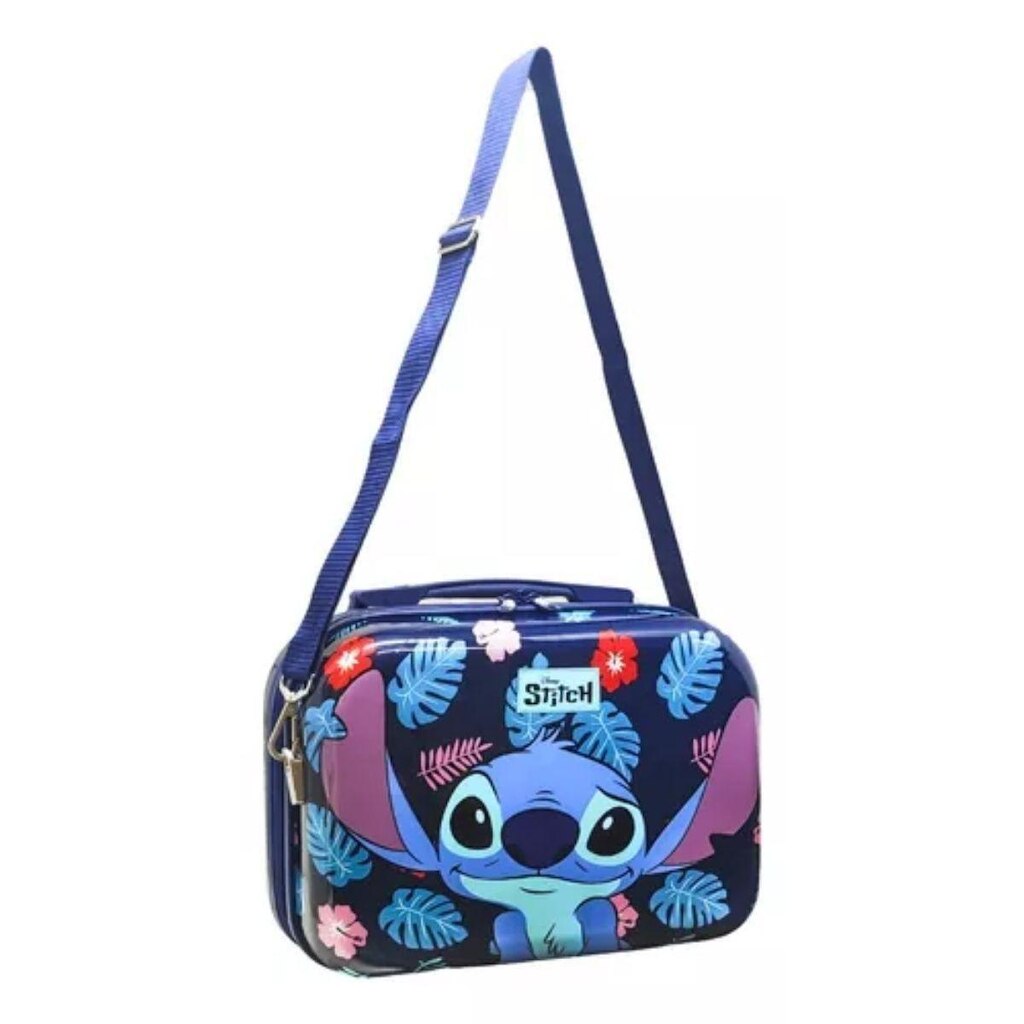 Frasqueira Rígida Maleta com Alça Regulável Stitch