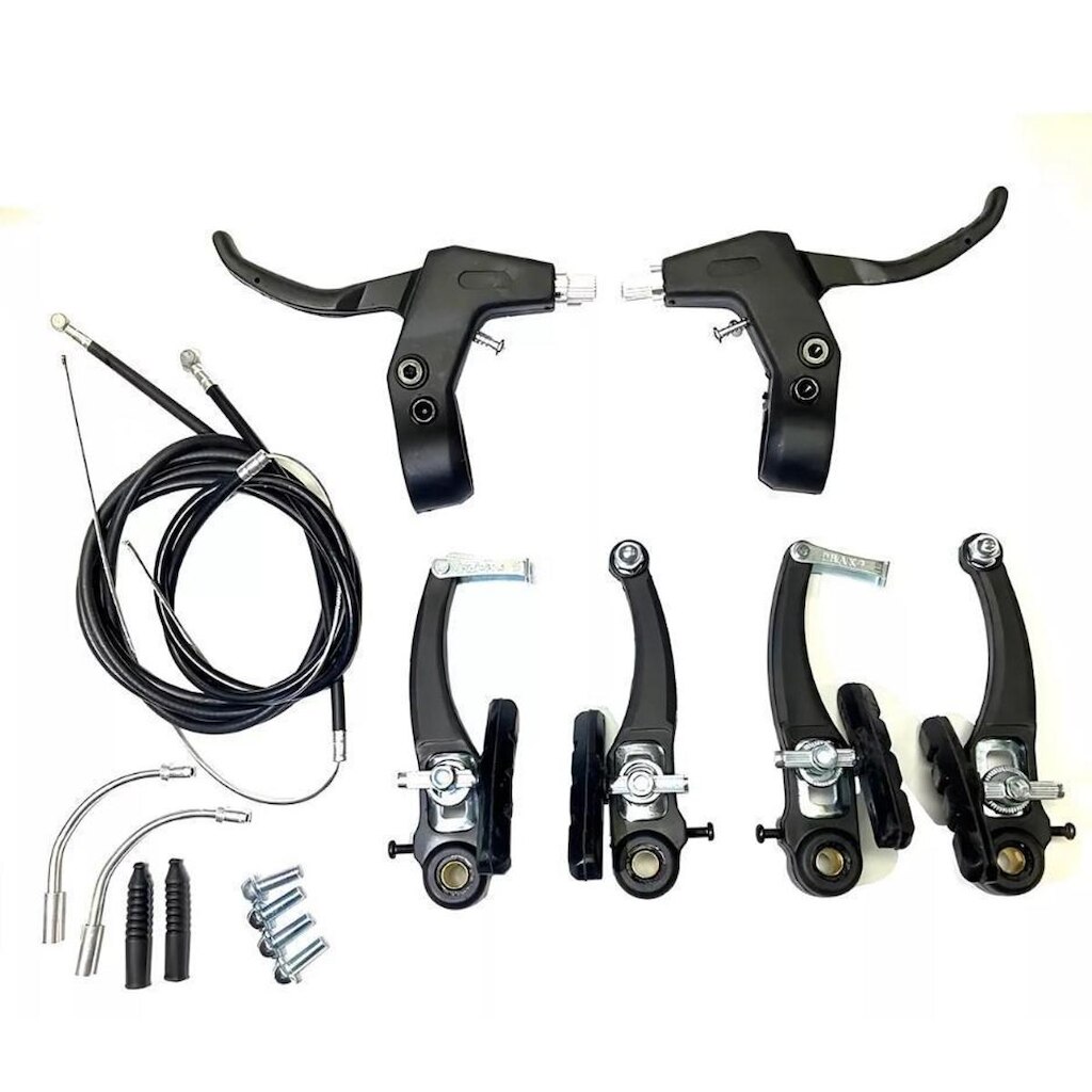 Freio V-brake Nylon Dianteiro E Traseiro Maçaneta
