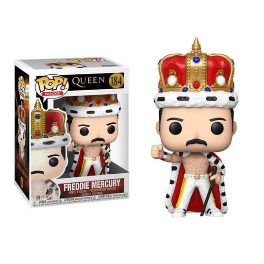 FUNKO POP! ROCKS: QUEEN - KING FREDDIE MERCURY - Vermelho