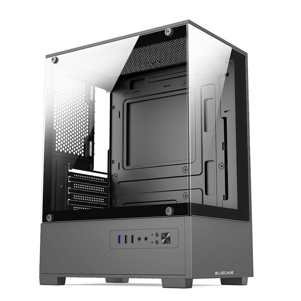 Gabinete Gamer Bluecase BG-054 HIT, Mid tower, Micro ATX e Mini ITX, Frontal e , USB 3.0, Sem FANs