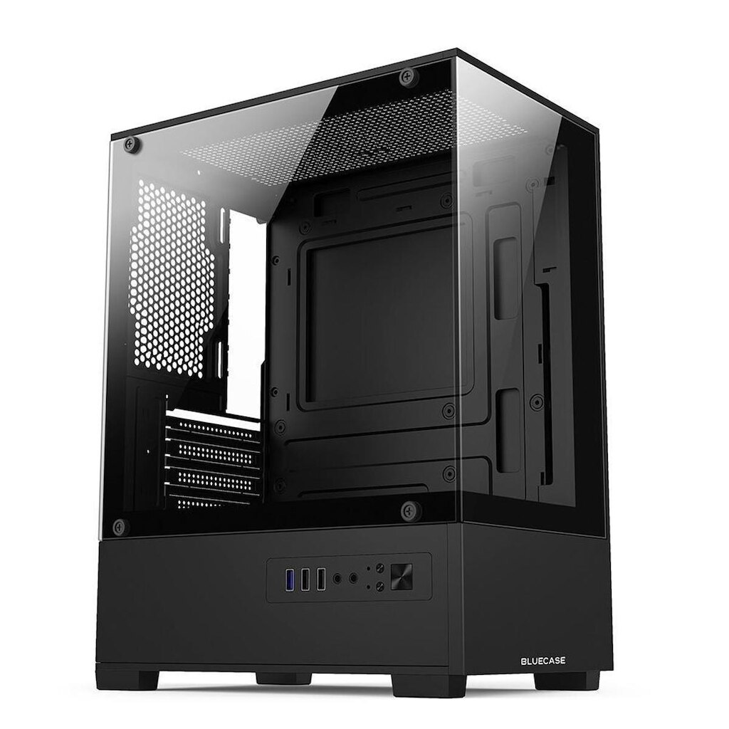Gabinete Gamer Bluecase BG-055 HIT PRO, Mid tower, Micro ATX e Mini ITX, 3XFAN Rainbow