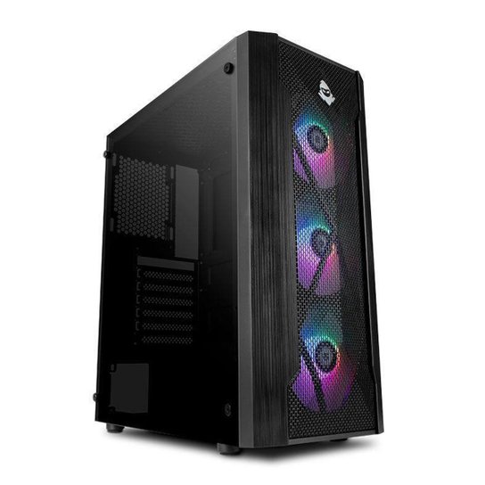 Gabinete Gamer Mancer Frost Vidro Temp Preto, MCR-FRO1-WH - Preto