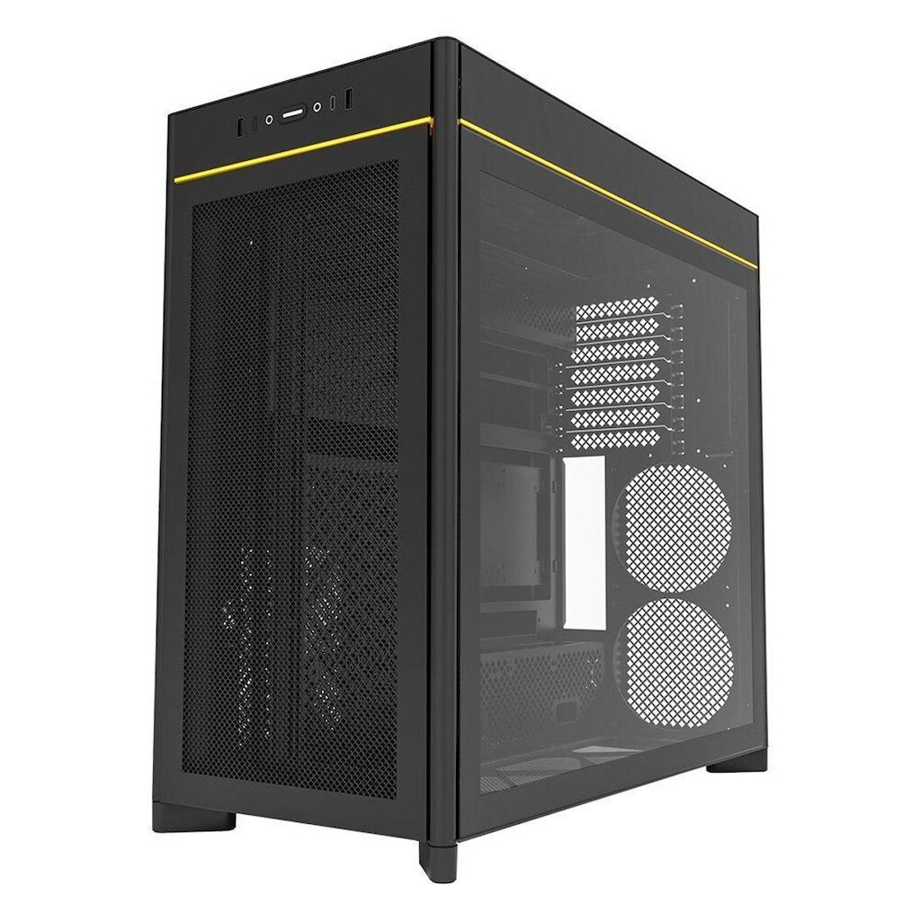 Gabinete Gamer Montech HS01, Mid-Tower, Vidro Temperado, - HS01BK