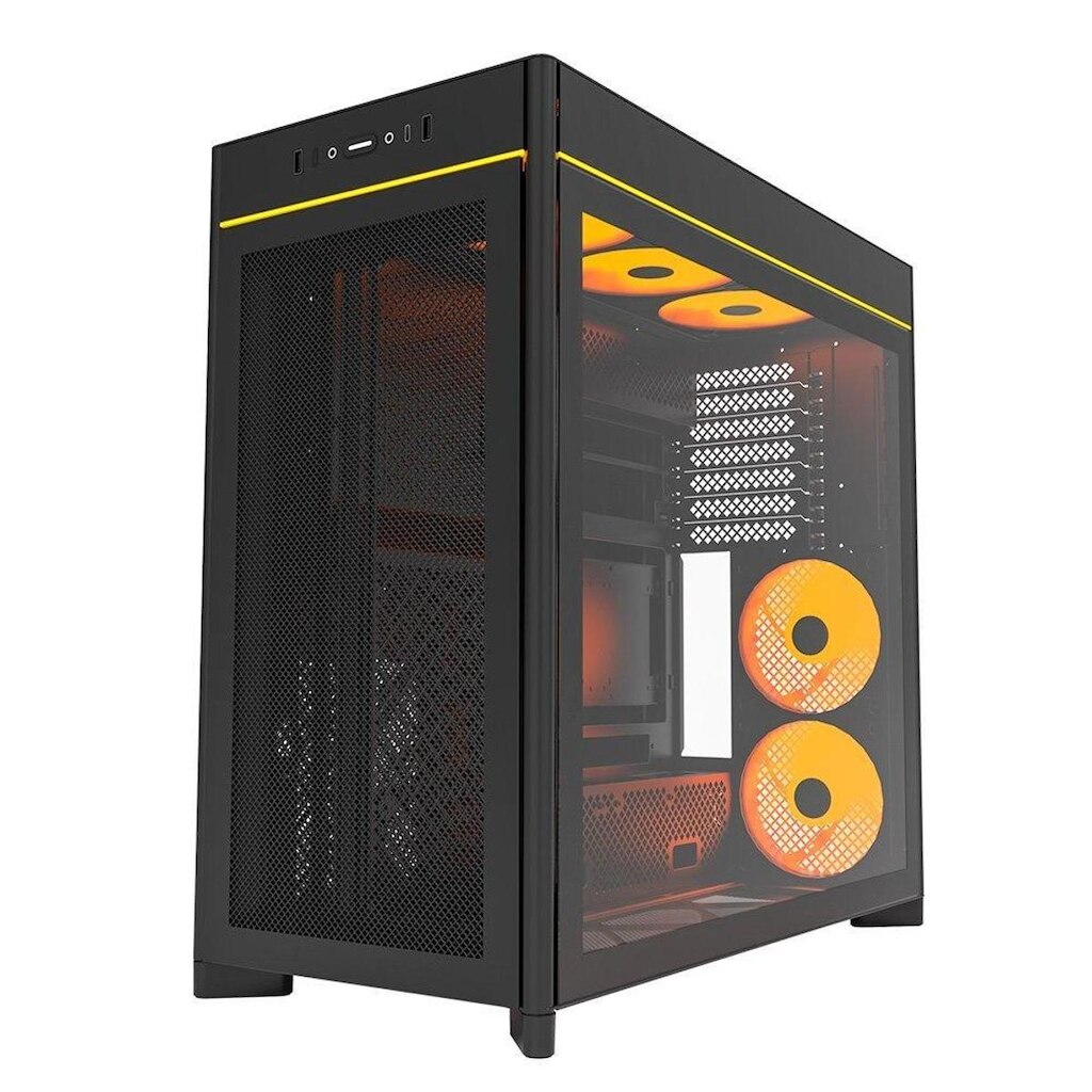 Gabinete Gamer Montech HS01 Pro, Mid-Tower, Vidro Temperado, Preto - HS01PROBK