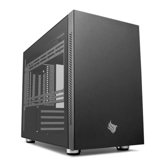 Gabinete Gamer Pichau HX100 Glass Lateral De Vidro Preto, PG-HX1-G01 - Preto