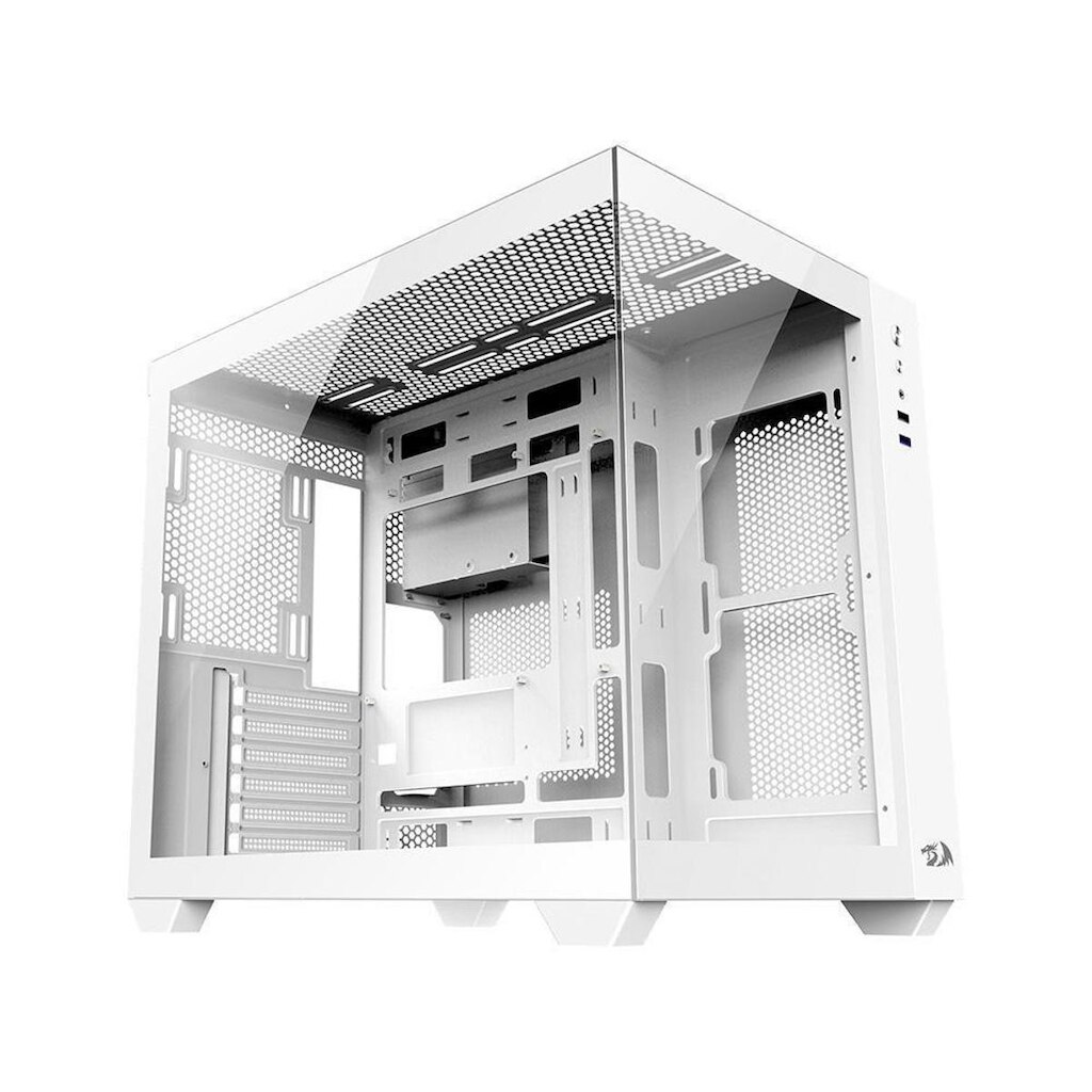 Gabinete Gamer Redragon Wideload Lite, Mid Tower, ATX e M-ATX, Lateral e Frontal em Vidro-CA-604W