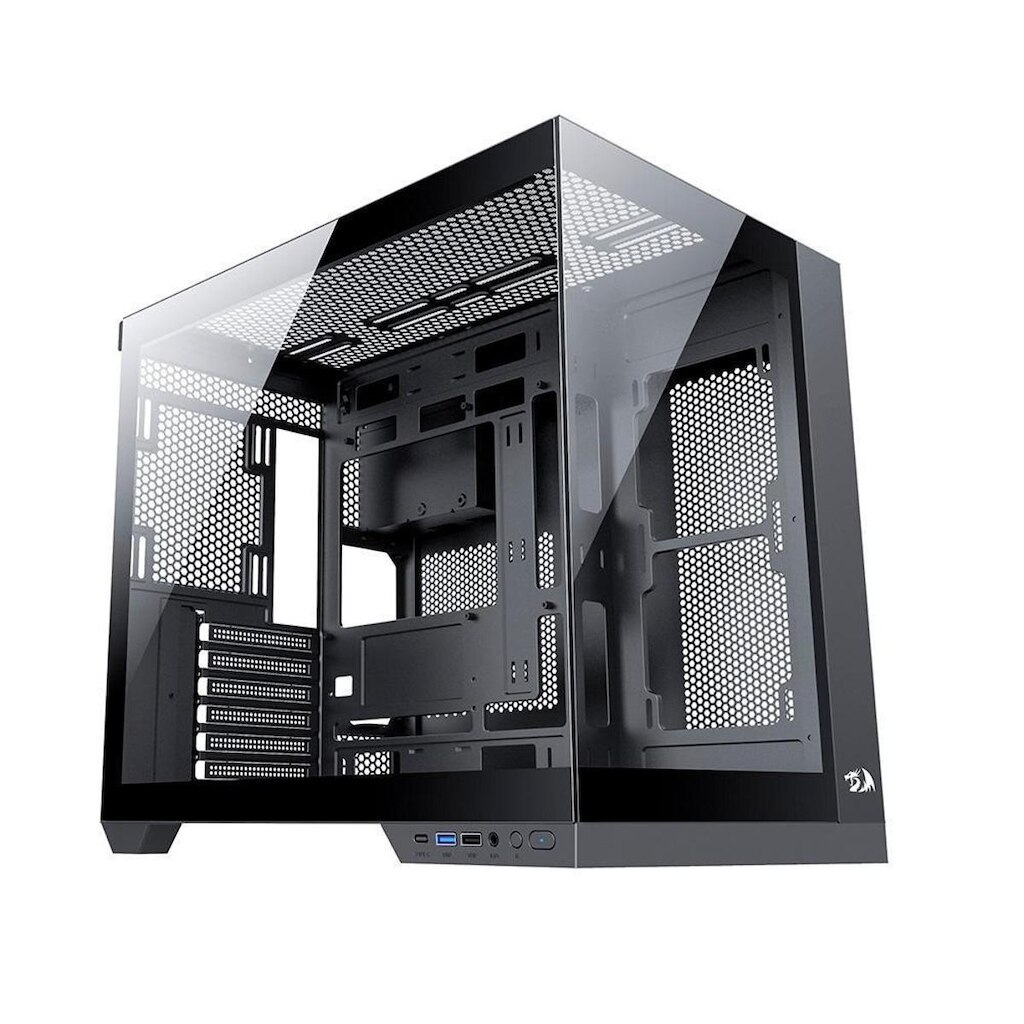 Gabinete Gamer Redragon Wideload Pro, Mid Tower, ATX, Lateral em Vidro Temperado, - CA-604B-PRO