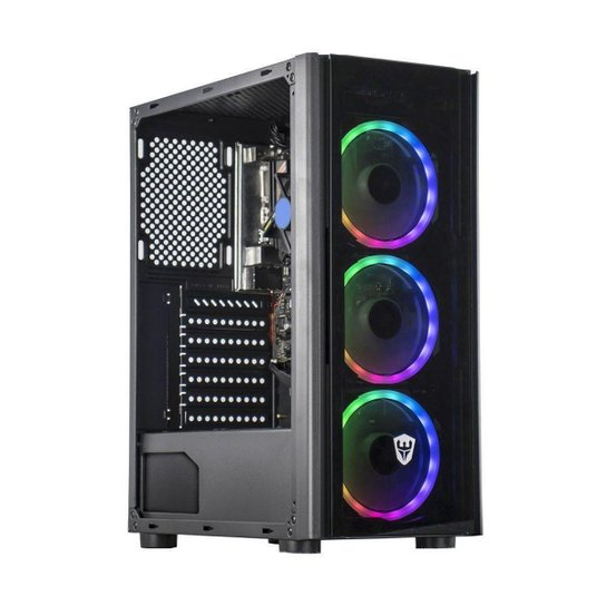 Gabinete Gamer Sate 3 Coolers Fans ARGB Preto com Lateral em Acrílico K871 - Preto é ruim? Gabinete Gamer Sate 3 Coolers Fans ARGB Preto com Lateral em Acrílico K871 - Preto é boa?