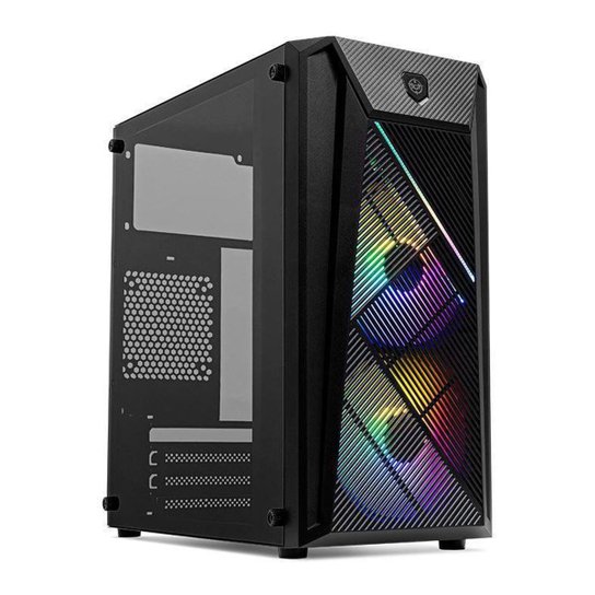 Gabinete Gamer TGT Erion, RGB, Mini-Tower, Lateral Acrilico, Com 2 Fans, Preto, TGT-ERN-RGB01 - Preto Menor preço em Gabinete Gamer TGT Erion, RGB, Mini-Tower, Lateral Acrilico, Com 2 Fans, Preto, TGT-ERN-RGB01 - Preto