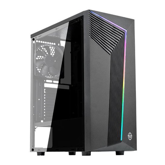 Gabinete Gamer TGT Tracer, RGB, Mid-Tower, Lateral Acrilico, Com 3 Fans, Preto, TGT-TRC-RGB01 - Preto Menor preço em Gabinete Gamer TGT Tracer, RGB, Mid-Tower, Lateral Acrilico, Com 3 Fans, Preto, TGT-TRC-RGB01 - Preto