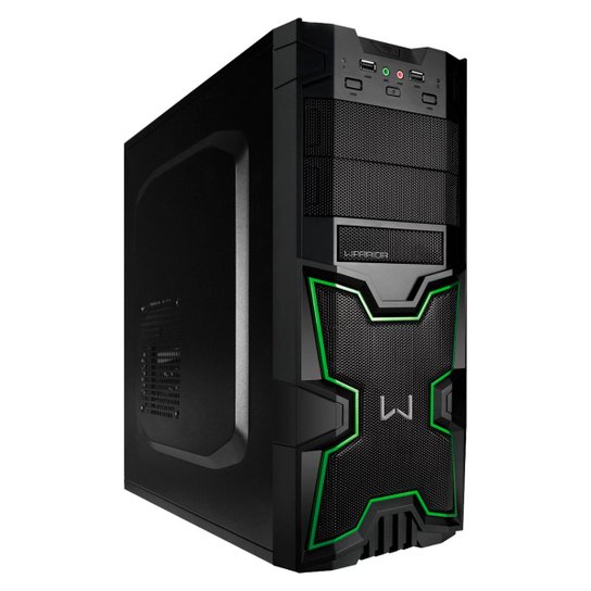 Gabinete Gamer Warrior Multilaser - Preto