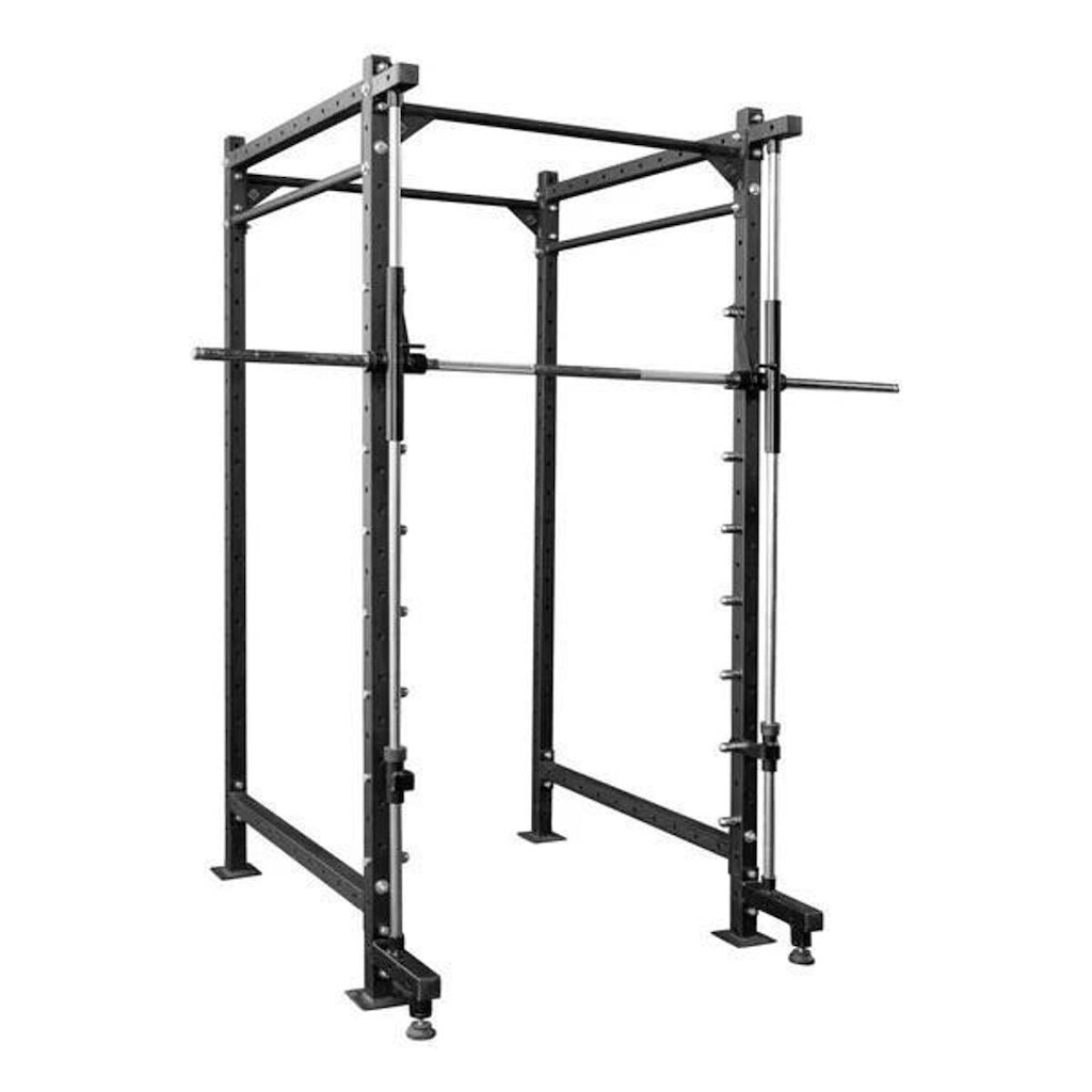 Gaiola Power Rack com Barra Guiada Smith Ponteira Olímpica