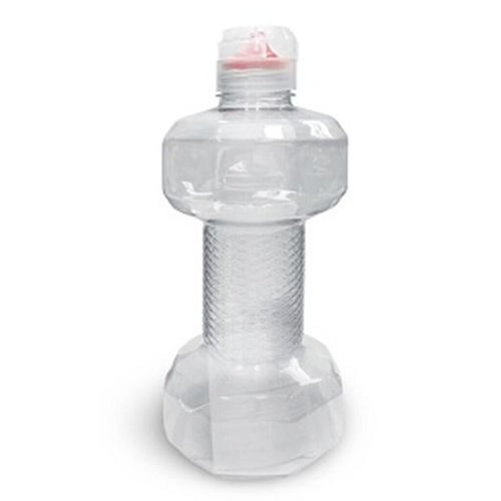 Galão Garrafa Squeeze Dumbbell Transparente (1,5L) Arnold