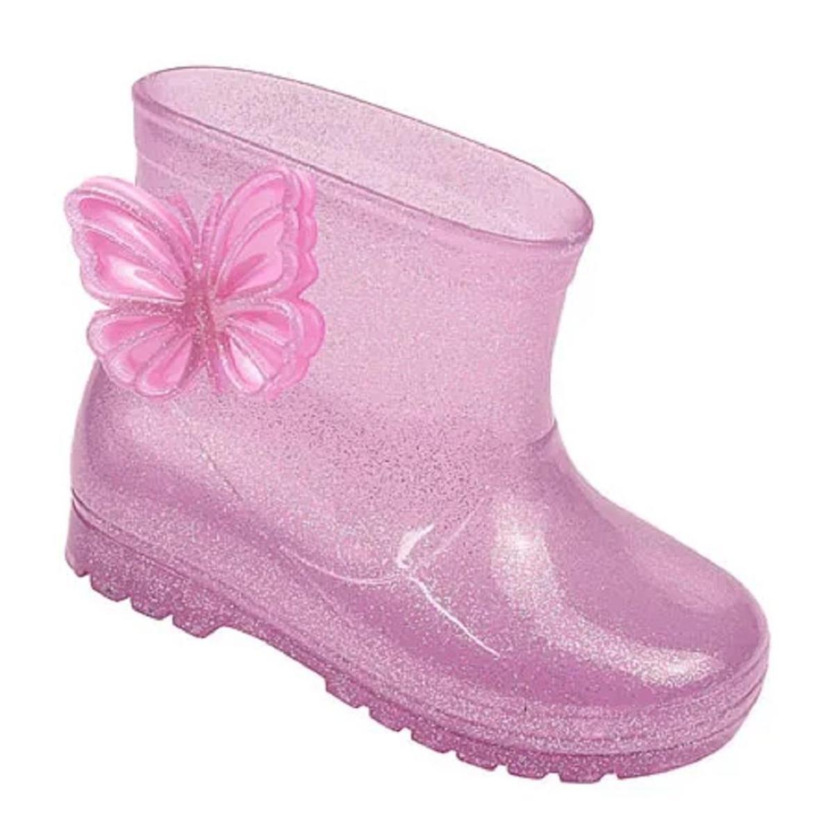 Galocha Infantil Transparente Cano Médio Bota + Meia Luelua em Promoção |  Ofertas na Americanas