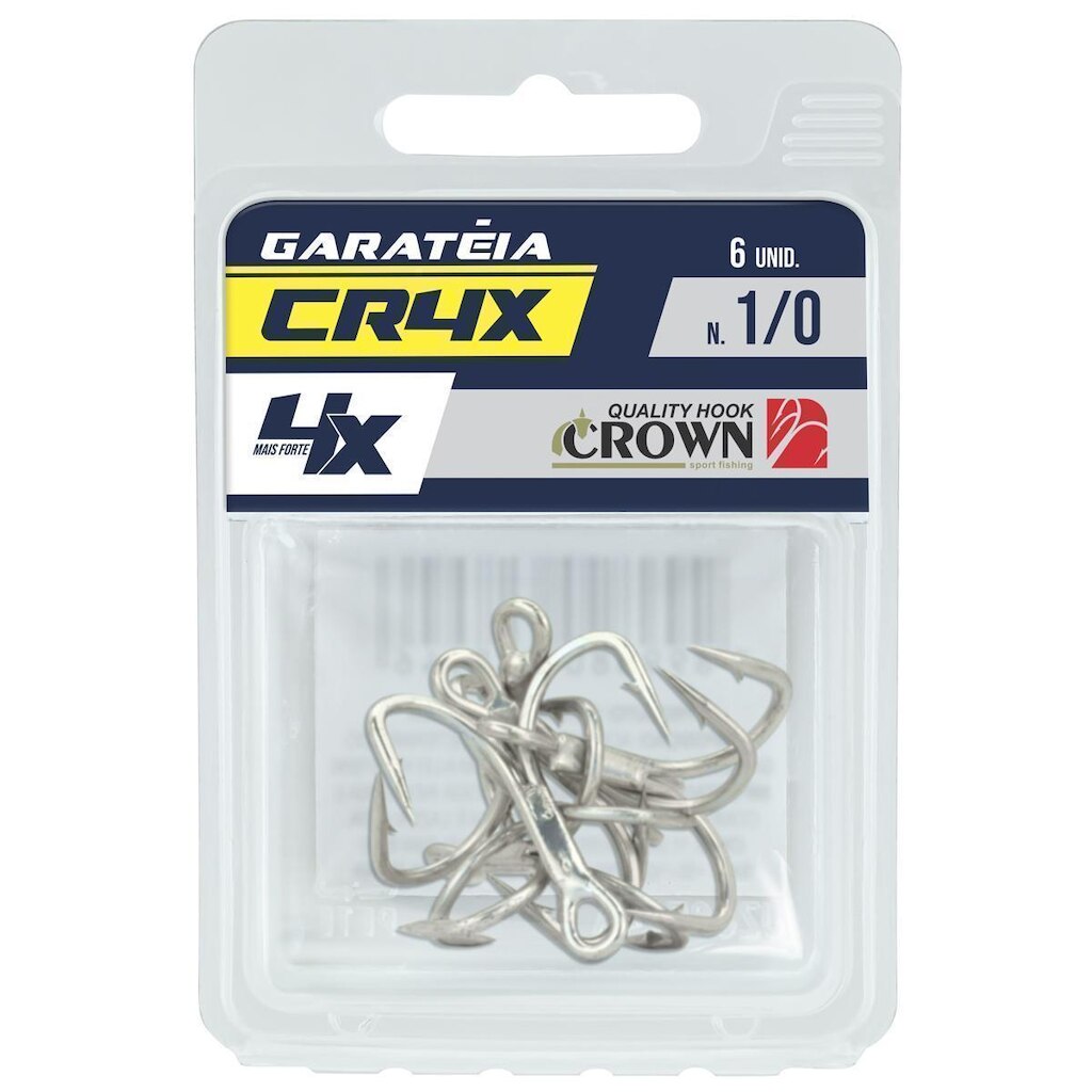 Garatéia CR4X NIQ. Nº1/0 c/ 6 Un - Crown