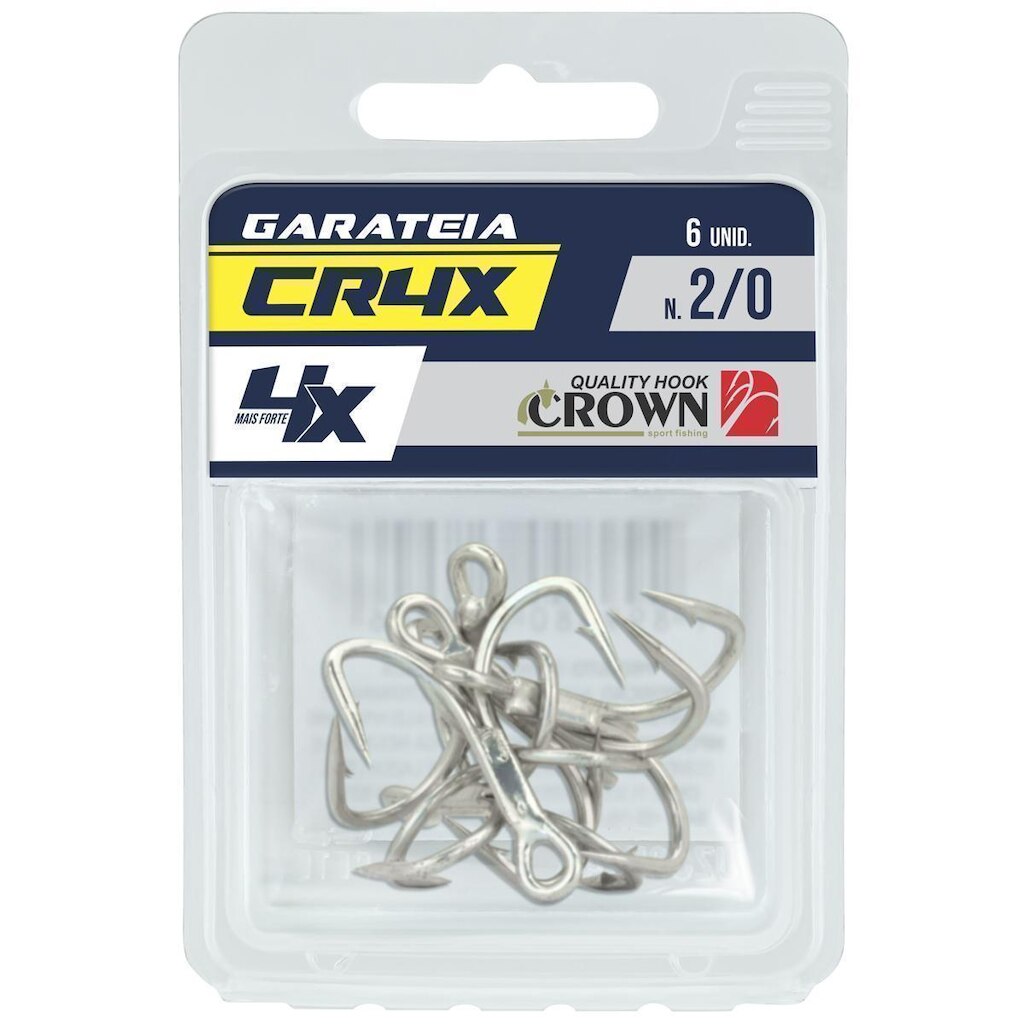Garatéia CR4X NIQ. Nº2/0 c/ 6 Un - Crown
