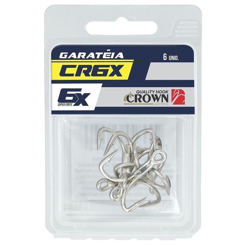 Garatéia CR6X NIQ. Nº1/0 c/ 6 Un - Crown