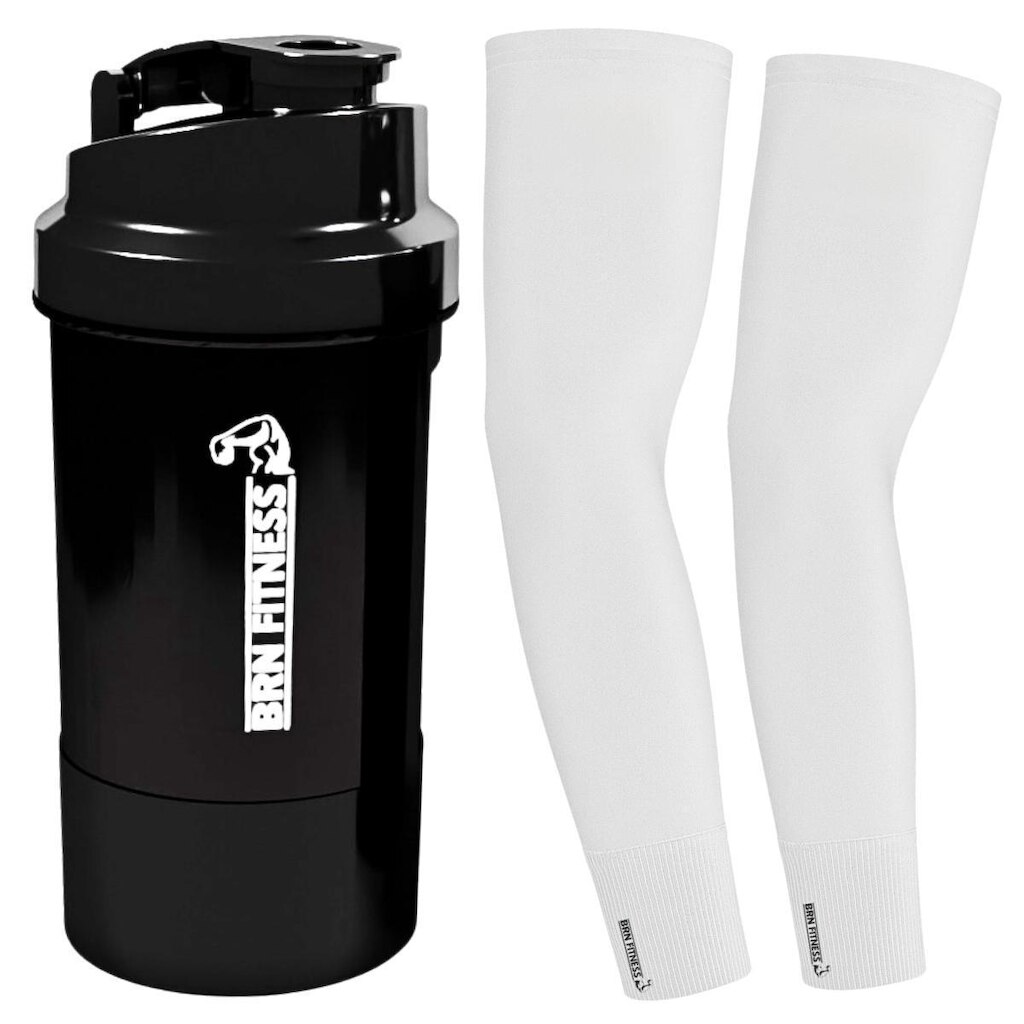 Garrafa 500ml + Manguito Proteção UV50 Ciclismo Esportes