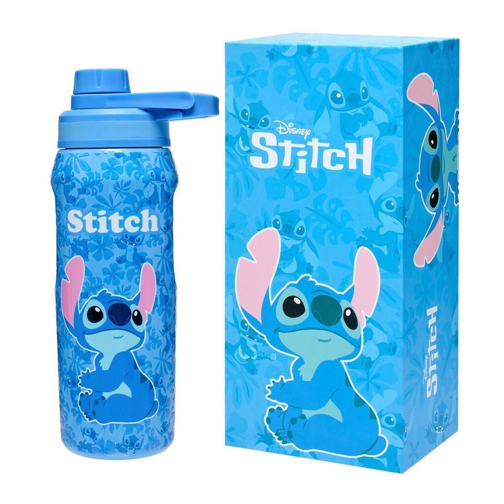 Garrafa Água Stitch Térmica Reforçada 750ML Disney