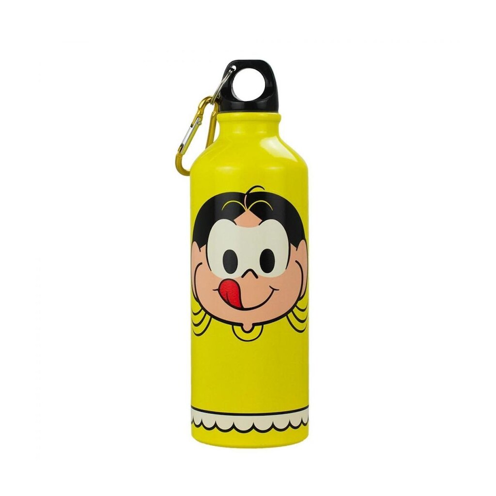 Garrafa Alumínio Amarela Magali 500ml - Turma Da Mônica