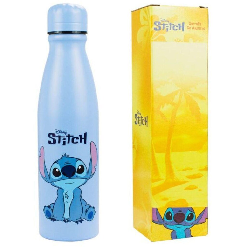 Garrafa Alumínio Azul Stitch 600ml - Disney