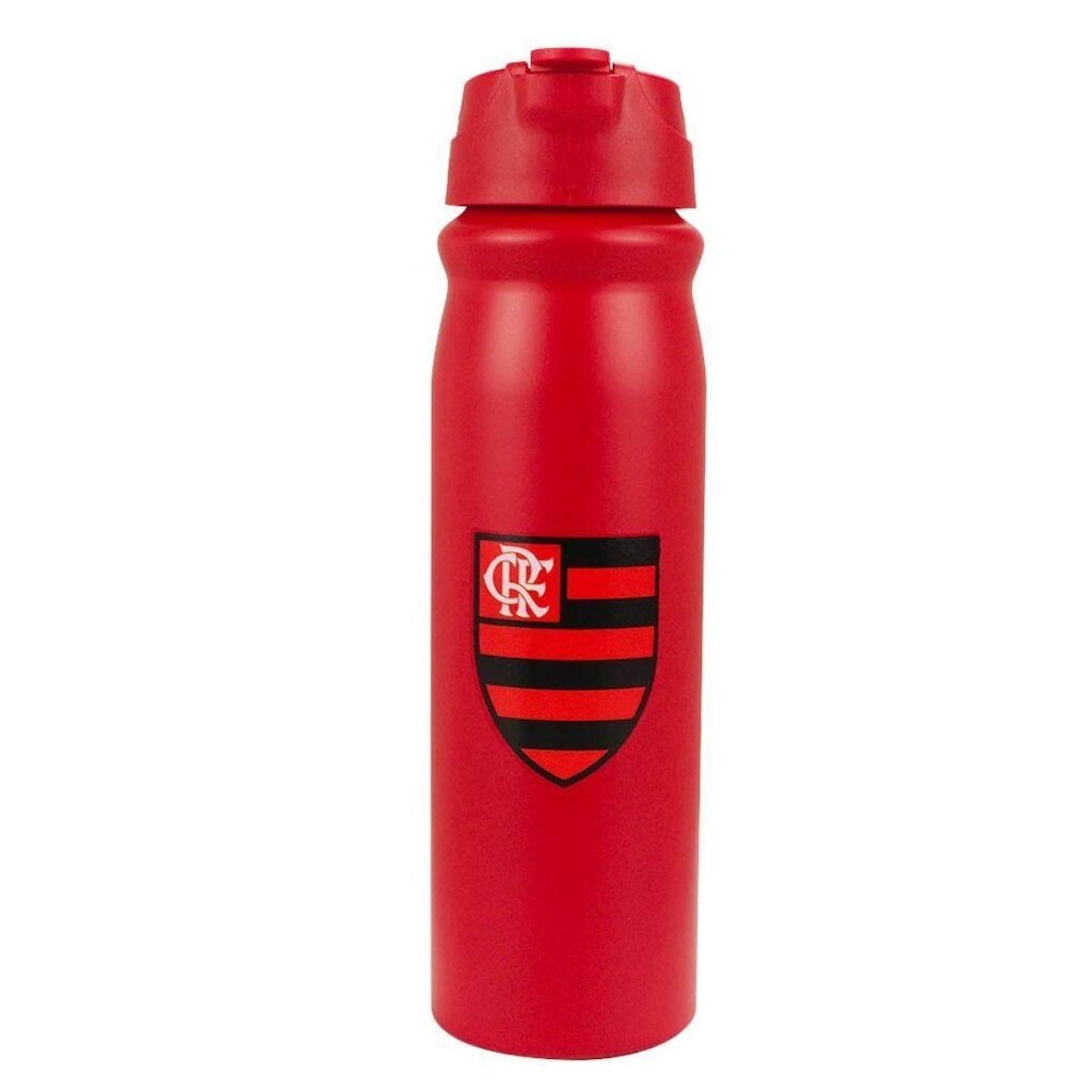 Garrafa Alumínio Canudo 650ml - Flamengo