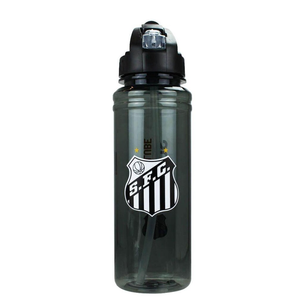 Garrafa Canudo Retrátil 700ml - Santos