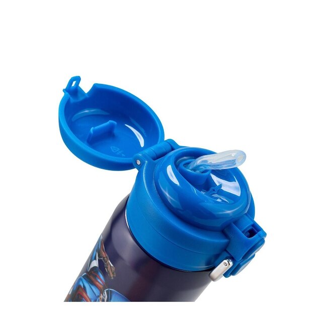 Garrafa Capitão America Agua 480 ML Resistente Suco Marvel