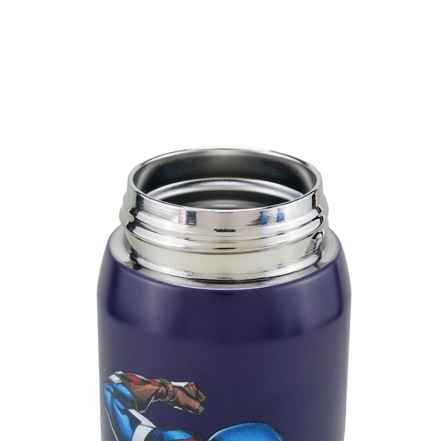 Garrafa Capitão America Agua 480 ML Resistente Suco Marvel