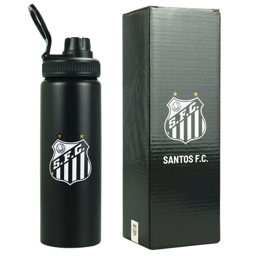 Garrafa Com Tampa Alumínio 750ml -Santos