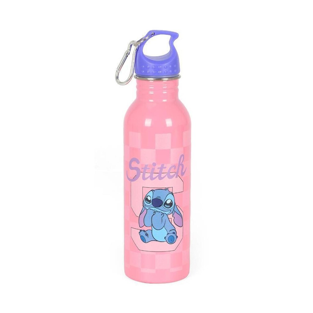 Garrafa de Água Juvenil 500 ml Aço Stitch Rosa