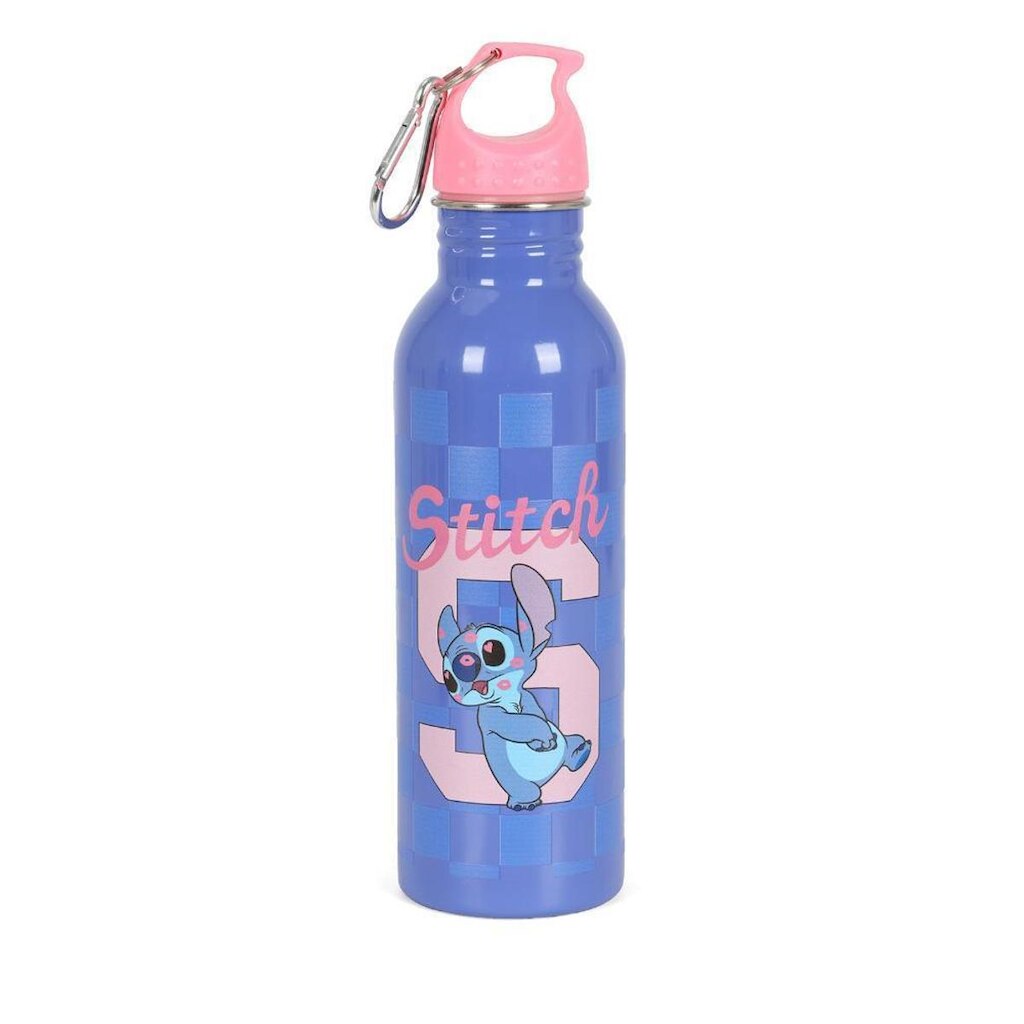 Garrafa de Água Juvenil 500 ml Aço Stitch Roxa