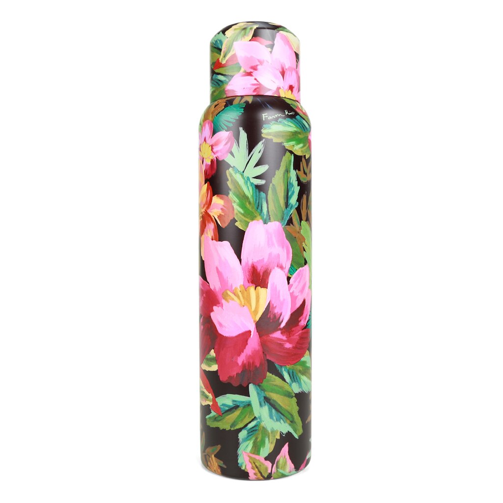 Garrafa Farm De Café Painted Flowers