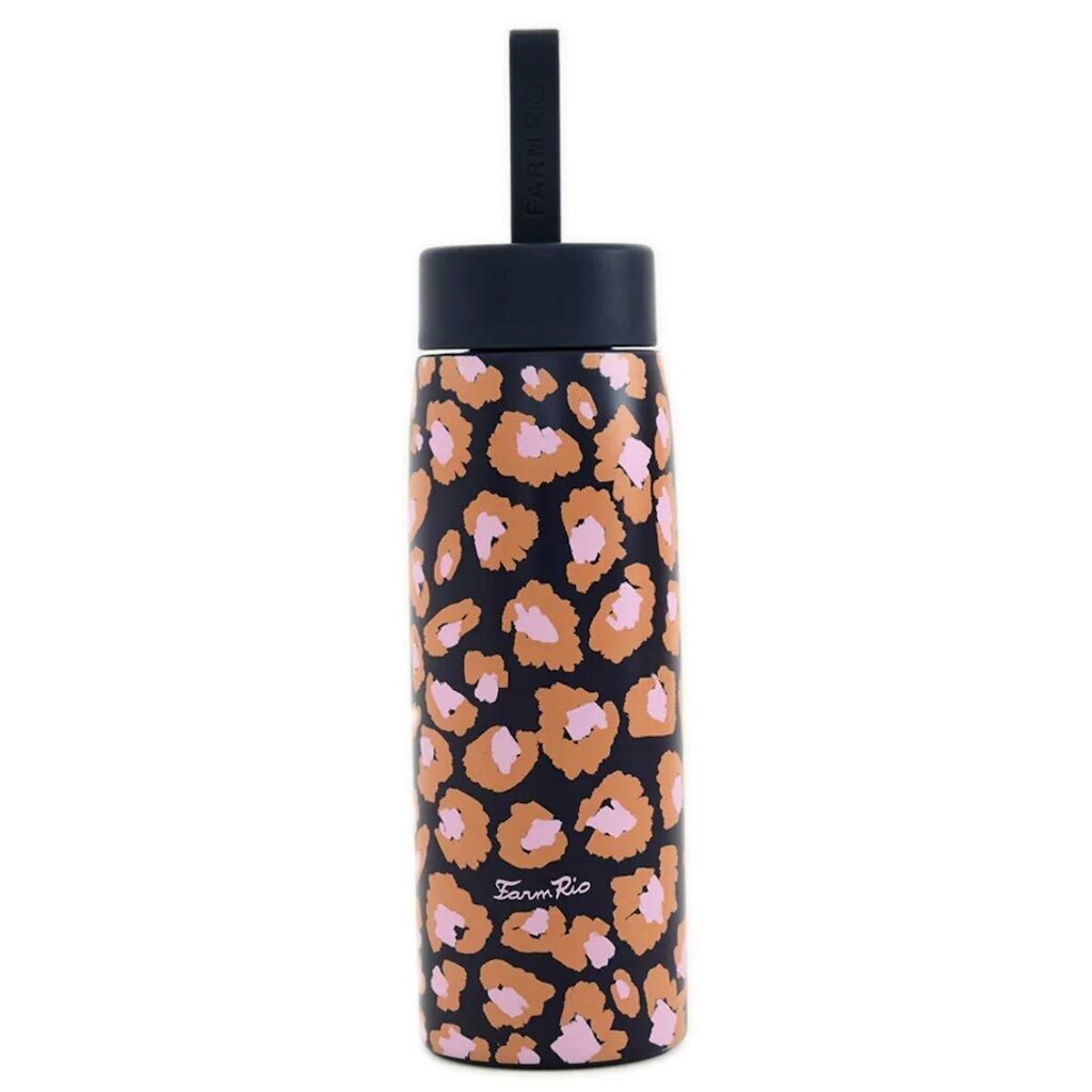 Garrafa Farm Que Sede Leopard Pop 750ml 78331174 Marinho