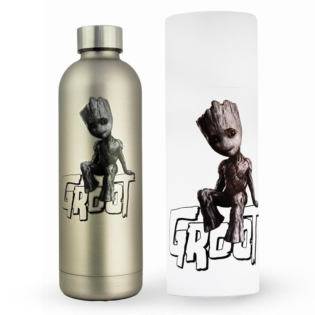 Garrafa Groot Marvel Térmica de Inox 750ml Resistente Original Mantém Temperatura